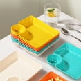 thumbnail image 3 of Dumpling Plate with Dipping Saucer Dish Non-slip Stackable for Snacks Desserts Sushi Tray, 3 of 10