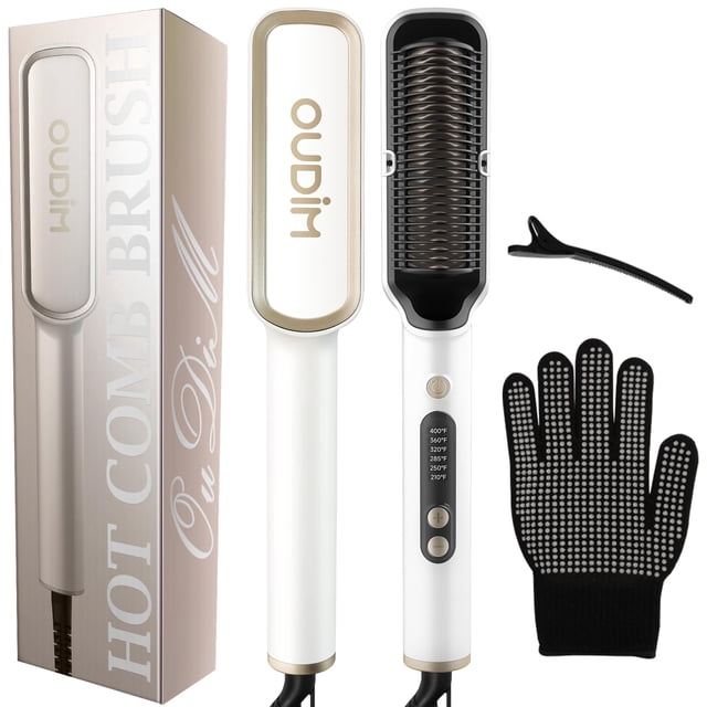 Cepillo alisador de pelo OUDIM Negative Ionic con 6 temperaturas Set