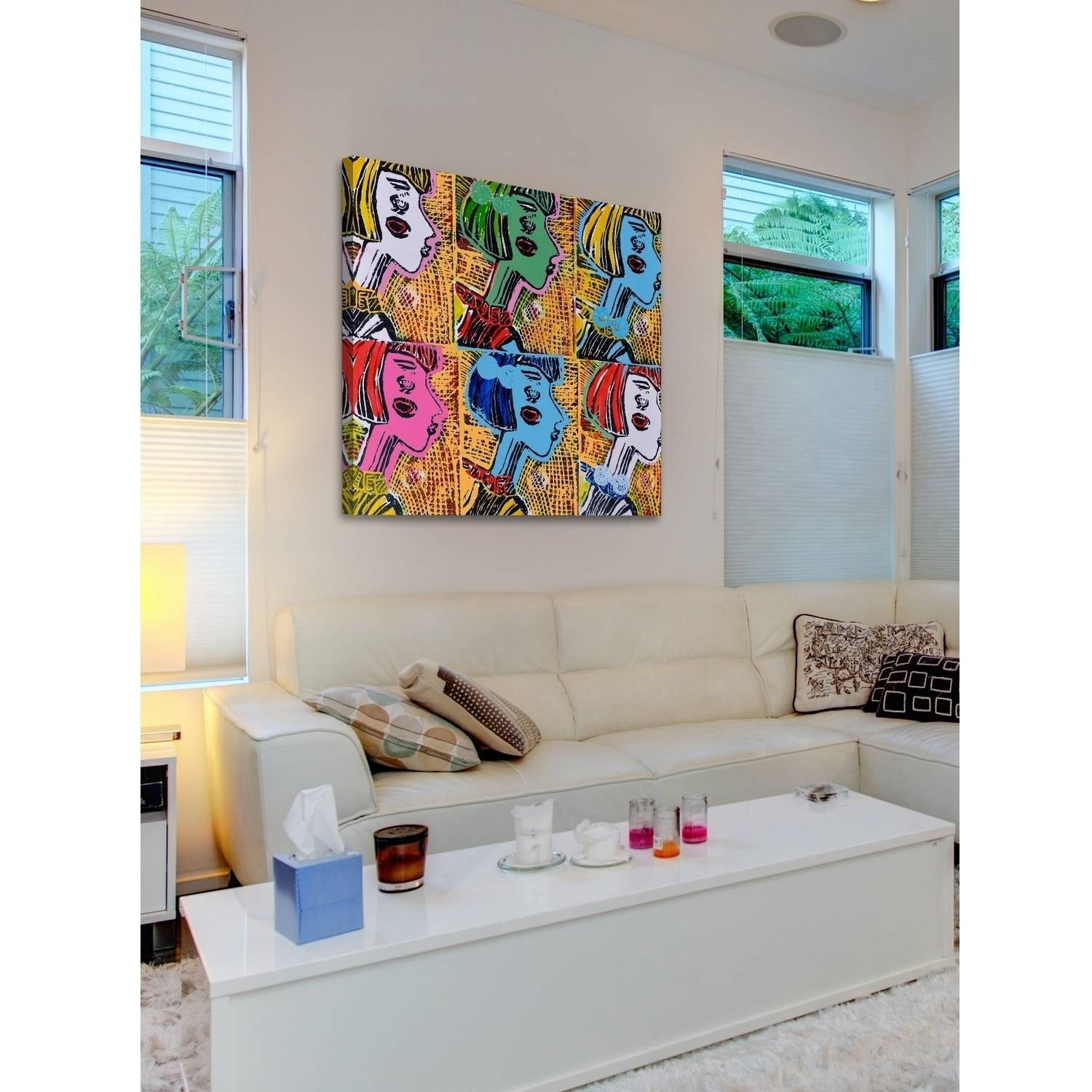 Russian Dolls Pattern IV Painting Print on Wrapped Canvas