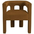 thumbnail image 5 of Meridian Furniture Athena Saddle Velvet Dining Chair, 5 of 14