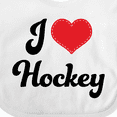 thumbnail image 4 of Inktastic I Love Hockey Girls Baby Bib, 4 of 4