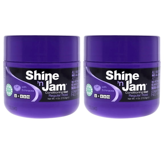 Shine-n-Jam Gel - Regular Hold by Ampro for Women - 4 oz Gel - Pack of 2