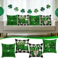 thumbnail image 3 of Apmemiss Liquidation Housse de Coussin Imprimée Irlandaise Coussin Décoratif pour Canapé Fête de la Saint-Patrick, 3 of 3
