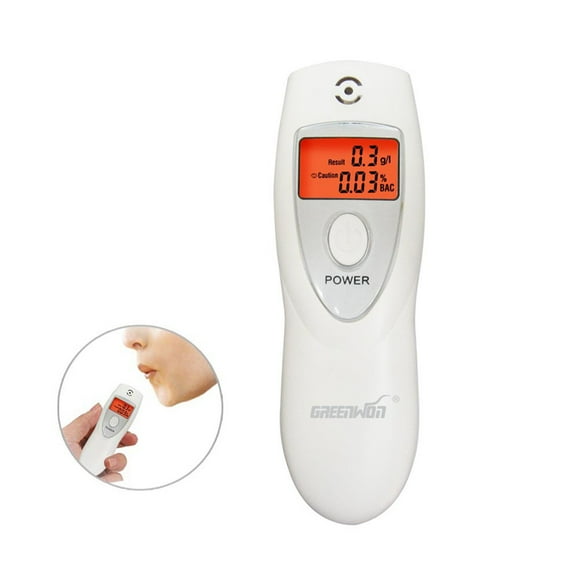 Breathalyzer Portable Breathalyzer Digital Breath Alcohol Tester Touchless with Red Backlight Audible Alert Automatic Shutdown