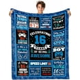 thumbnail image 1 of LHSHID 16 Year Old Boy Birthday Gift Ideas Best 16 Year Old Boy Gifts 16 Year Old Boy Birthday Gifts Kids Blanket Warm Flannel Throw Blankets Gift 30"x40", 1 of 7