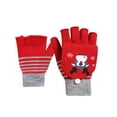 thumbnail image 2 of Gants Rouges Mitaines Dames Gants Noël Hiver Chaleur Épaississement Adulte Cinq Doigts Gants Tricotés, 2 of 3