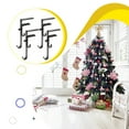 thumbnail image 1 of maskred 4piece Sleek Appearance Garland Clips For Mantle Stylish Multifunctional Stocking Hangers For Mantel Black 4PCS 1Set, 1 of 6