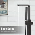 thumbnail image 4 of CASAINC 1-Handle Freestanding Tub Faucet with Handheld Shower Head in Oil Rubbed Bronze, 4 of 8