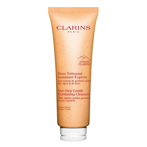 Limpiador Clarins, exfoliante suave en un solo paso, 125 ml, para toda la piel