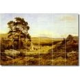 thumbnail image 1 of Ceramic Tile Mural-Benjamin Leader Country Painting 59. 25.5" w x 17" h using (24) 4.25 x 4.25 ceramic tiles, 1 of 3