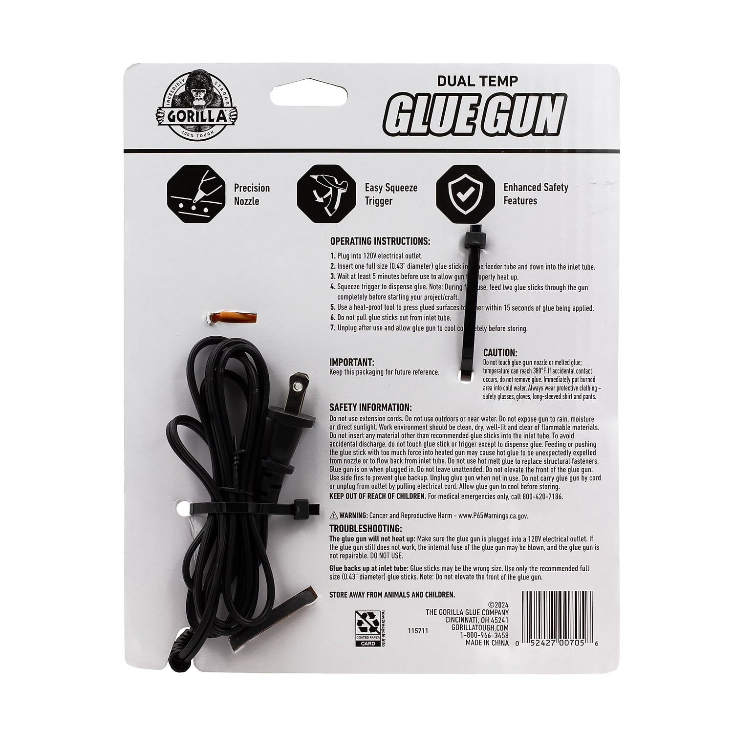 Gorilla Glue Dual Temp Full-Size Hot Glue Gun