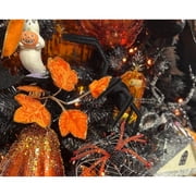 8 Black Flocked Spider