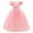 A-Pink Dress, variant on Princess Sofia Dress for Girl Cosplay Halloween Costume Puff Sleeve Layerd Dresses