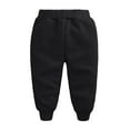 thumbnail image 5 of SGMVNU Boys Sweatpants Joggers Elastic Waist Winter Warm Trousers Fleece Athletic Workout Kids Clothes Boys Joggers with Pockets(Size 13-14 Years, Black), 5 of 9
