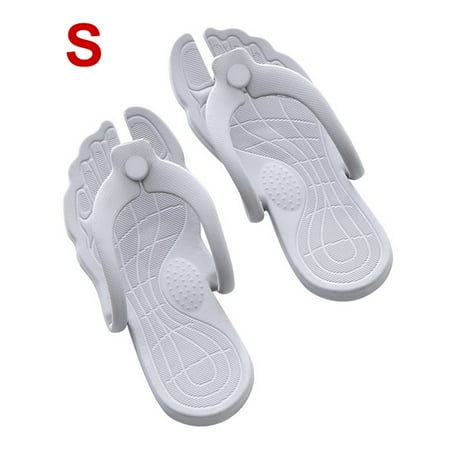 

Slippers Travel Portable Flip Flops Non-slip Bathroom Beach Sandals for Summer Light Pink L