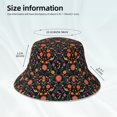 thumbnail image 4 of Daiia Mexican Flower And Birds Pattern Bucket Hat - Trendy Cotton Sun Hat for Beach, Golf, Fishing - Fun Outdoor Vacation Boonie for Men and Women, 4 of 9