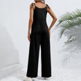 thumbnail image 4 of ICHUANYI Clearance Women Casual Fashion Sleeveless Suspenders Jumpsuit(Black, S) ICHUANYI WER2023081506321, 4 of 5
