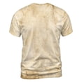 thumbnail image 4 of Men Vintage Deer Print Crew Neck T-Shirt, Loose Fit Short Sleeve Funny Graphic Basic Tee Summer Casual Daily Outdoor Holiday Tops(Khaki2,XXXL), 4 of 5
