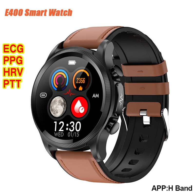 PIYU E400 Cardiac Blood Glucose Smart Health Watch ECG Watch Men Blood