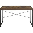 thumbnail image 3 of Hassch Modern Simple Writing Table Computer Desk Study Table, Rust Brown, 3 of 5