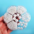 thumbnail image 3 of Perlas de acrílico Perlas sueltas de perlas simuladas para collar Collar de bricolaje blanco Sunnimix Cuentas redondas, 3 of 7