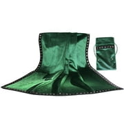 xinxixnxx 66*66CM Tarot Tablecloth Board Game Table Cover Wear-resistant Comfortable with Tarot Bag Astrology Table Cloth green