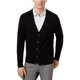 thumbnail image 1 of INC Mens Ribbed Cardigan Suéter, Negro, X-Large, 1 of 1