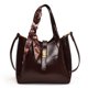 thumbnail image 1 of Superior Cuerpo Cruzado Bolso para Hombro Mujeres Cierre La PU Cuero Color Sólido El, 1 of 9