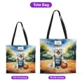 thumbnail image 5 of Happy Father's Day Great Pyrenees Playing Basketball with Best Dad Jersey All Over Print 3D Canvas Tote Bag Pyr Dog Lover Reusable Handbag - 13006, 5 of 5