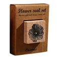 thumbnail image 2 of WRKEKC Clearance Flower Ritual Seals Flowers And Rites Collection Decorative Hand Tent Seals Vintage Wood Children's Seals Plant Flower And Grass Material Printing And Painting, 2 of 3