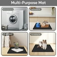 thumbnail image 2 of Dongyi 26x18 Inch Silicone Washer Dryer Top Cover - Non-Slip Waterproof Protector Mat with Lint Trap Hole, Fits Most Top-Load Machines (Black), 2 of 12