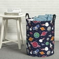 thumbnail image 5 of Rocket satellite Laundry Basket, Laundry Hamper Waterproof Laundry Bag Clothes Hamper Laundry Bin with Handles for Bedroom, Living Room, Kids Room-#, 5 of 5