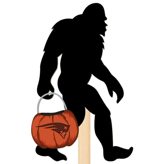 New England Patriots 12" Bigfoot Halloween Yard Stake