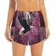thumbnail image 2 of Balery Flower Bald Eagle Pantalones cortos deportivos para mujer con forro y dos bolsillos, elásticos, para entrenamiento, gimnasio, yoga-Large, 2 of 7
