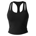 thumbnail image 5 of Kingdiese Women's Detachable Bra Pad V Neck Stylish Back Sports Vest Satin Top for Women, Size S, 5 of 5