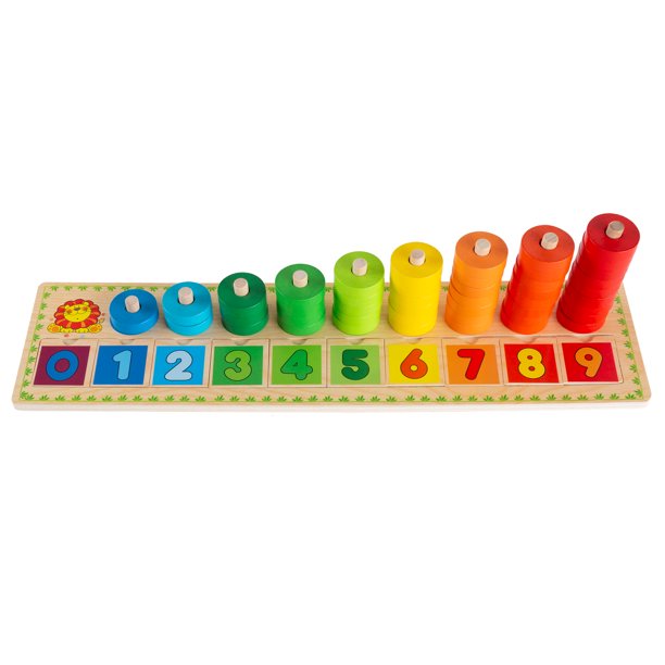 Wooden Counting Toy by Hey! Play!