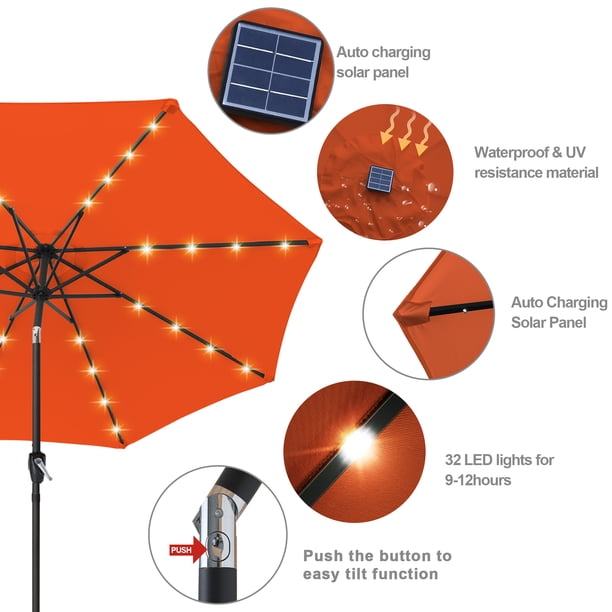 abccanopy solar umbrellas patio umbrella 9 ft Amazon.com : 9FT 3-Tier Umbrella, 32 LED Lights, Khaki About this item 5 ABCCANOPY Outdoor Solar 3 Tiers