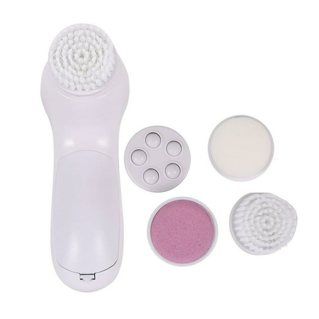 5-in-1 Electric Massager Washing Face Machine Facial Pore Cleaner Body Cleaning Massager Mini Skin Beauty Massager