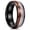 Graph Color, variant on Stainless Steel Wedding Ring Elegant Meteorite Sand Surface Design Rose Gold Ring for Men and Women Stainless Steel Band Jewelry