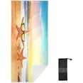 thumbnail image 2 of SKYSONIC Beach Towels 30"x60", Tropical Starfish Sea Beach Camping Towels Summer Ocean Sunset Sand Free Beach Towel, Large Beach Towels Quick Dry Bath Travel Towels Pool Yoga Beach Mat for Men Women, 2 of 7