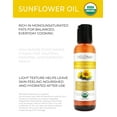 thumbnail image 2 of velona USDA Certified Organic Sunflower Oil - 2 Fl Oz | 100% Pure and Natural Carrier Oil | High Oleic, Refined| Cooking, Skin, Hair, Body & Face Moisturizing, 2 of 6