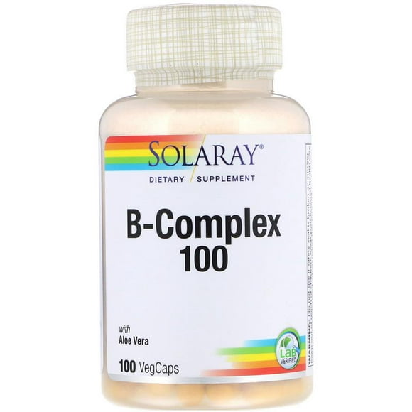 Solaray Complexe de Vitamine B 100mg (100 Veggaps)