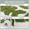 thumbnail image 3 of Alfombra de baño DyeFury Irregular Get Naked Funny Green Sage, 31 x 46 cm, 3 of 6