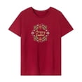 thumbnail image 1 of Camiseta básica para mujer, camiseta informal con cuello redondo para ir de compras, vacaciones, trabajo SG, 1 of 7