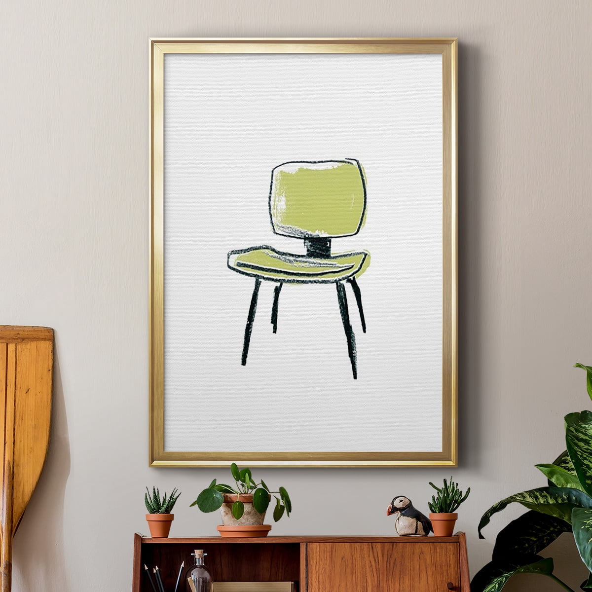 Take a Seat VI Premium Framed Print, in Gold, Black, or Silver - Ready to Hang