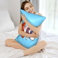 thumbnail image 5 of Disketp Sushi Salmon Surfing Satin Pillowcase For Hair And Skin - Satin Pillow Cases Standard Size 20x30 Inches With Zipper,Gifts For Women Men, 5 of 8