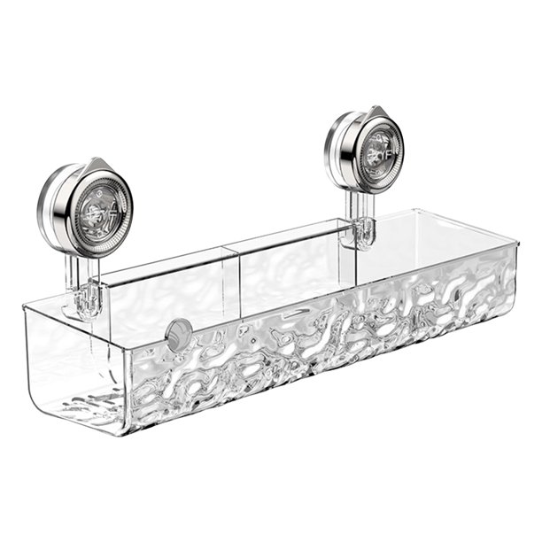 Cesta de ducha de baño con diseño de glaciar carrito de ducha con ventosa para baño y cocina