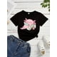 thumbnail image 1 of Adorable Axolotl Graphic Tee for Girls - Soft Cotton, Crew Neck Short Sleeve Casual Top, Perfect for Summer Outings, 1 of 6