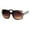 brown lace, variant on Lace Print Rectangular Thick Plastic Butterfly Sunglasses Black