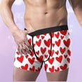 thumbnail image 2 of Valentine's Day Men's Novel Digital Printing Breathable Close Fitting Comfortable Boxers, 2 of 9